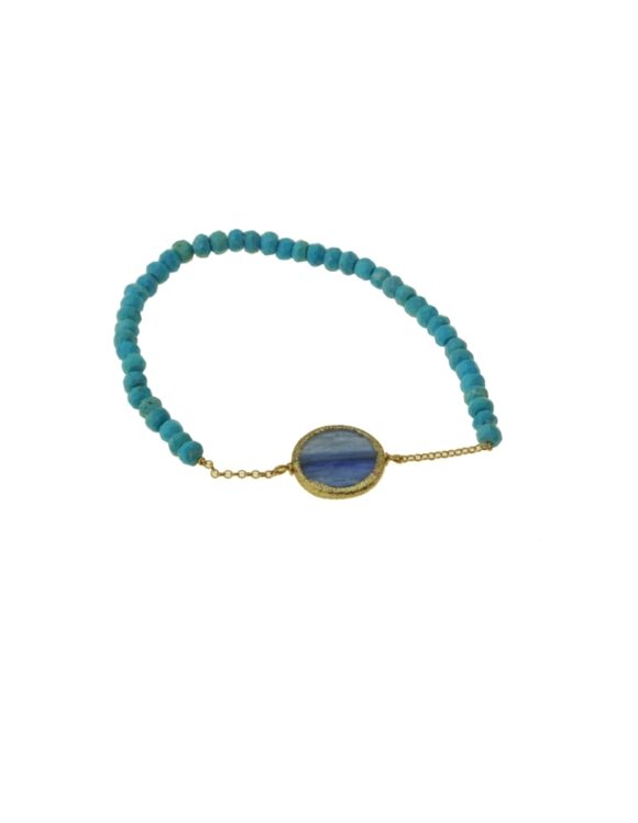 Silver Bracelet 925. Turquoise-0
