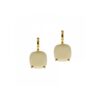 Gold Earrings K18, Diamonds 0.02 ct. -0