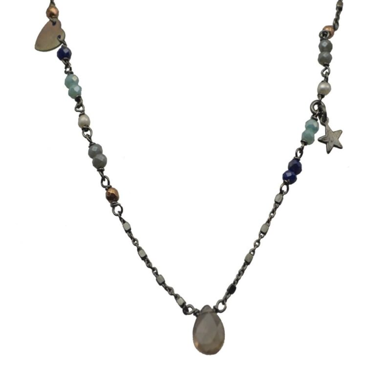 Silver Necklace 925 with Quartz.-0