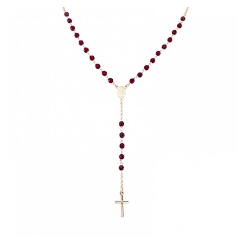 Silver Cross 925 with Rubies.-0