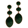 Silver Earrings 925 with Emerald.-0