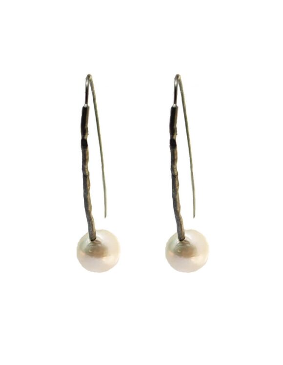 Silver Earrings 925 with Pearl-0