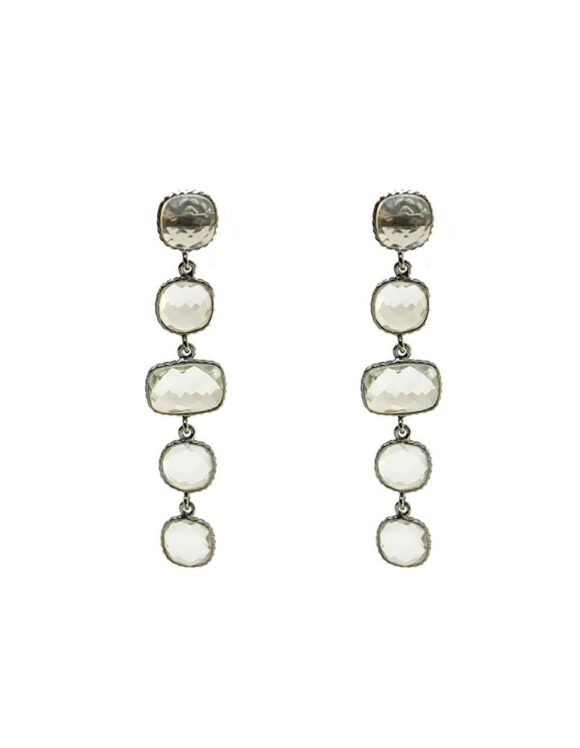 Silver Earrings 925 with Crystal-0