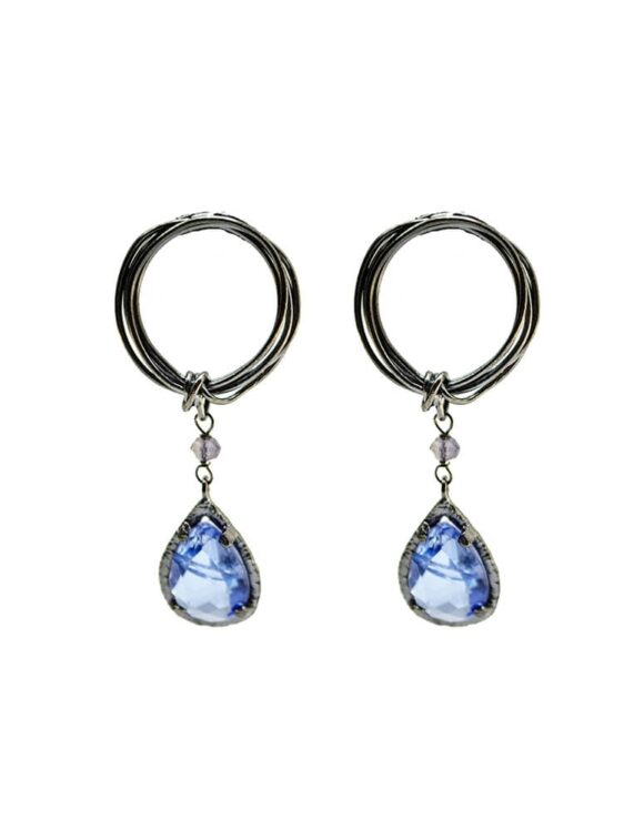 Silver Earrings 925 with Crystal-0