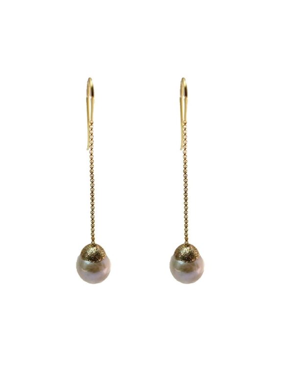 Silver Earrings 925 with Pearl-0