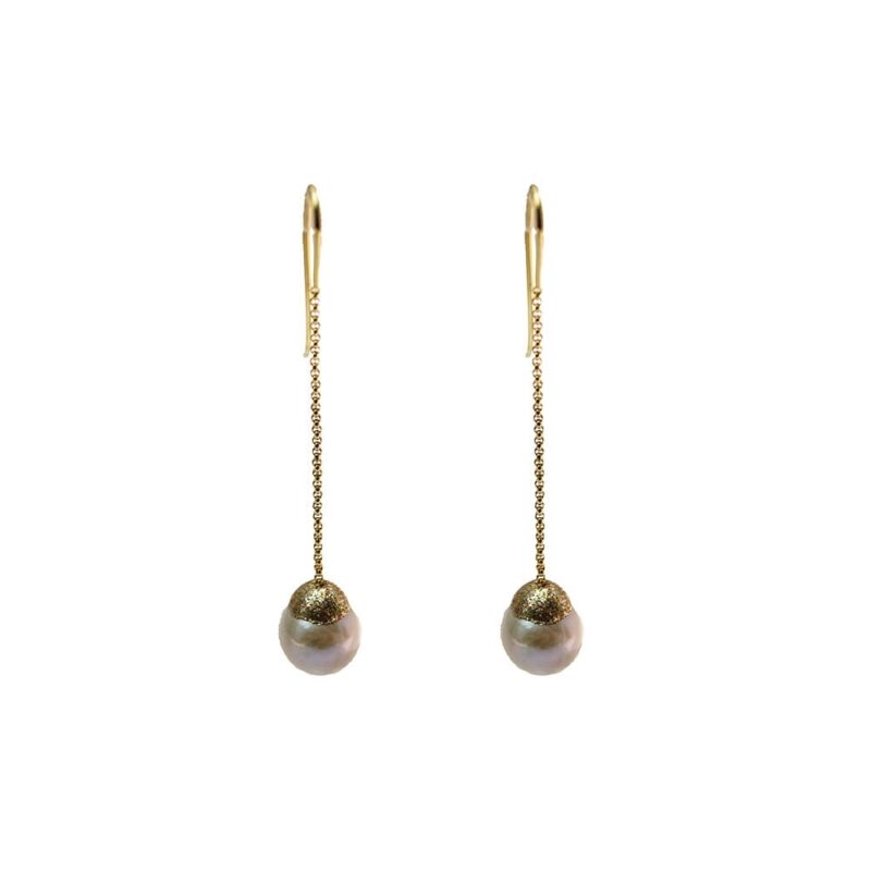 Silver Earrings 925 with Pearl-0