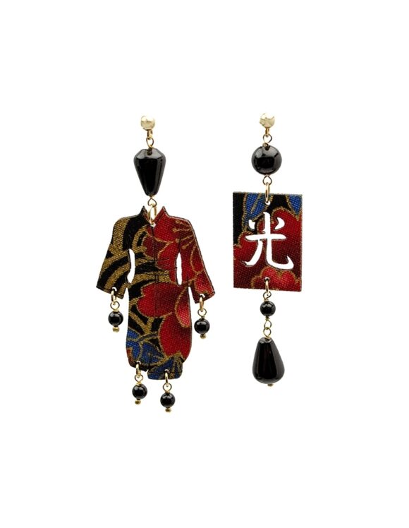 Silver Earrings 925 with Onyx-0