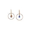 Silver Earrings 925 with Iolite-0