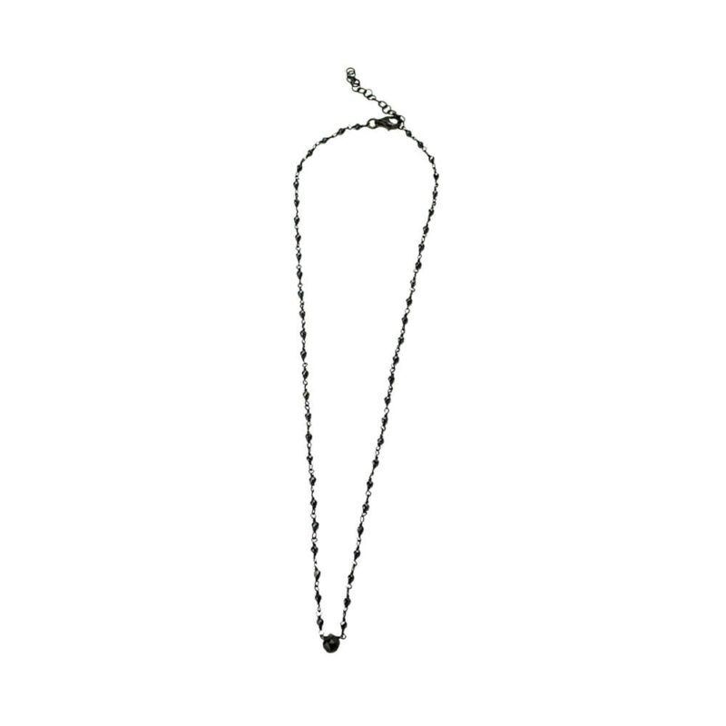 Silver Necklace 925, Onyx-0