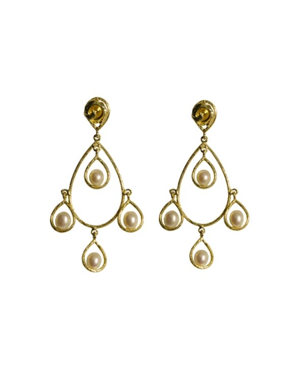 Silver Earrings 925 with Pearl.-0