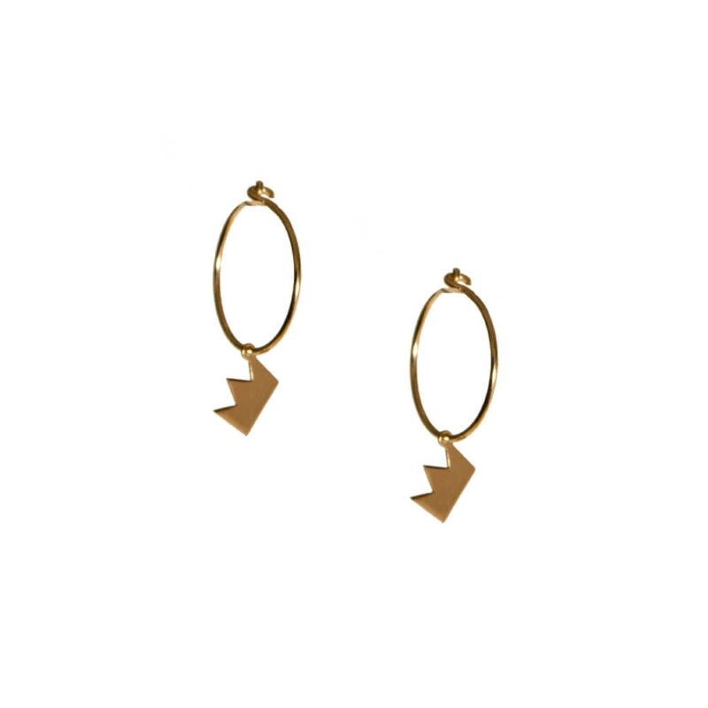 Gold K18 Earrings-0