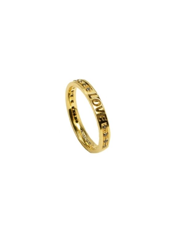 Gold K18 Ring, Diamonds 0.11 ct -0
